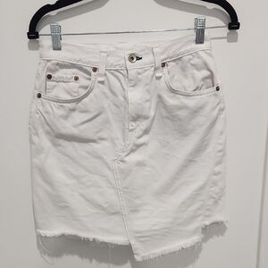Rag & Bone White Denim skirt size 26